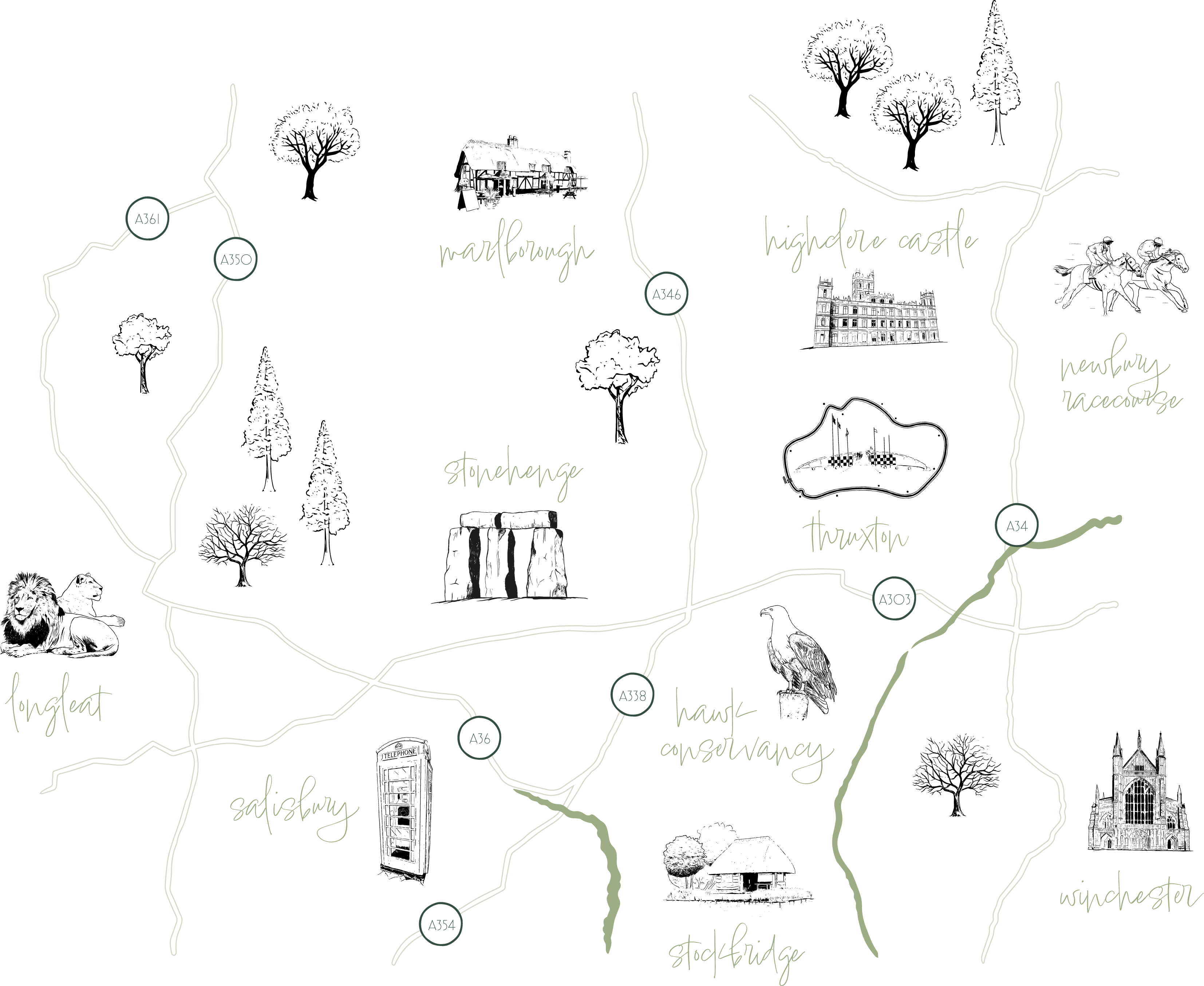 Local attractions map